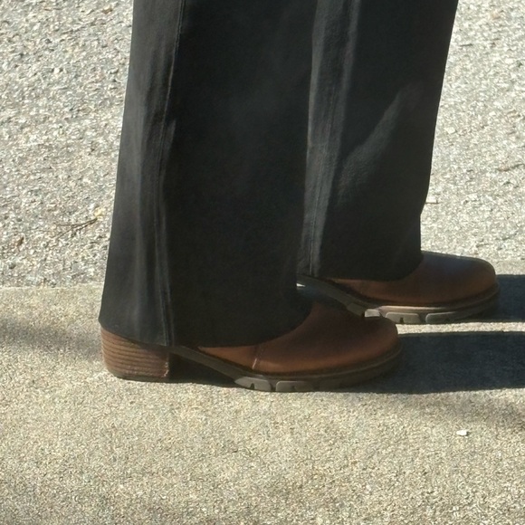 Siena Studio Classic Black Suede Leather Straight Leg Pants - Picture 7 of 10